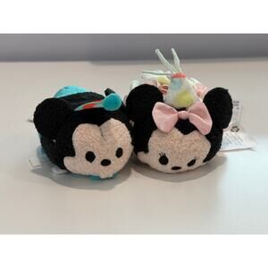 Disney Store Authentic Tsum Tsum: 2016 Birthday Mickey and Minnie Set